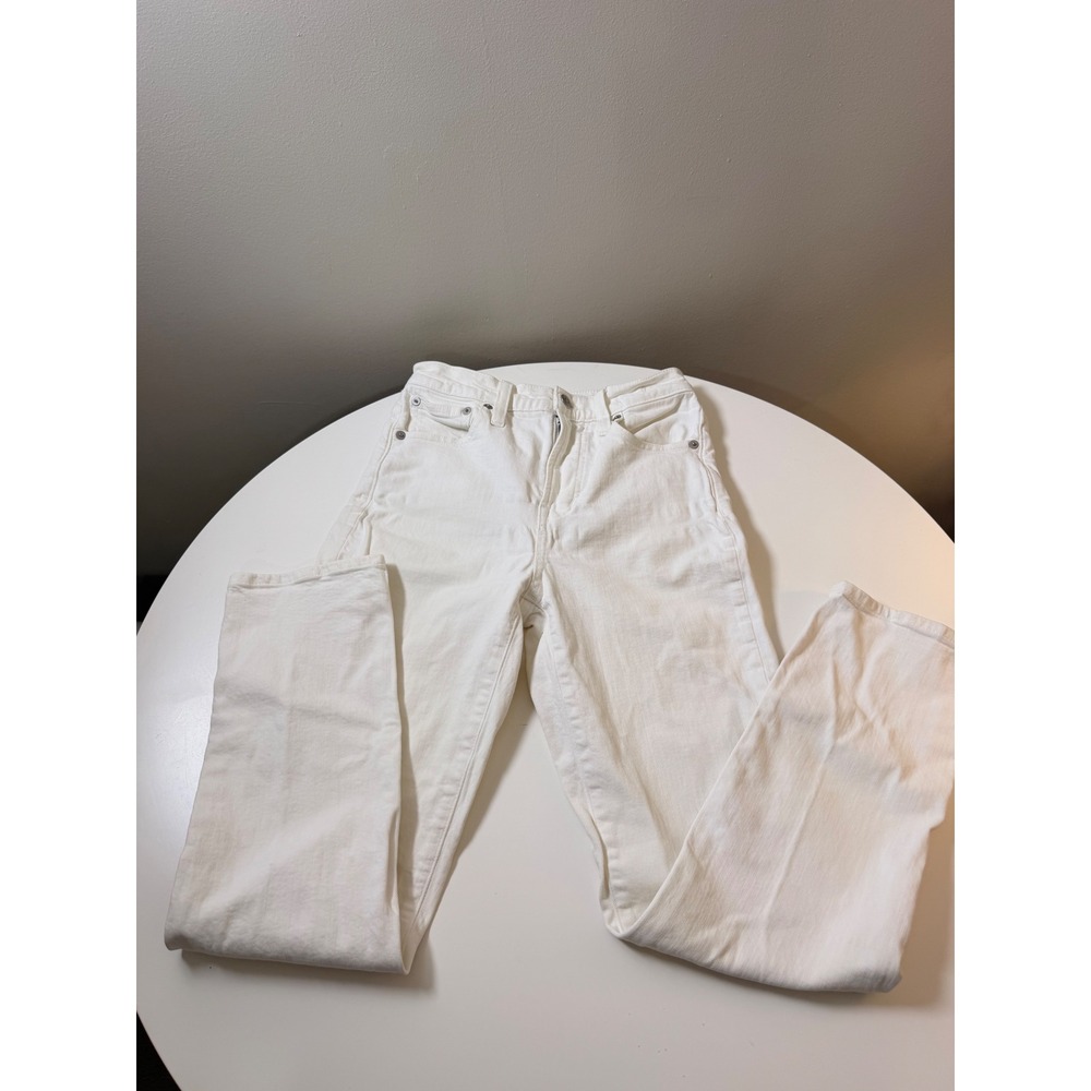 Madewell The Perfect Vintage Jean Women 23 White Excellent High Rise Tapered